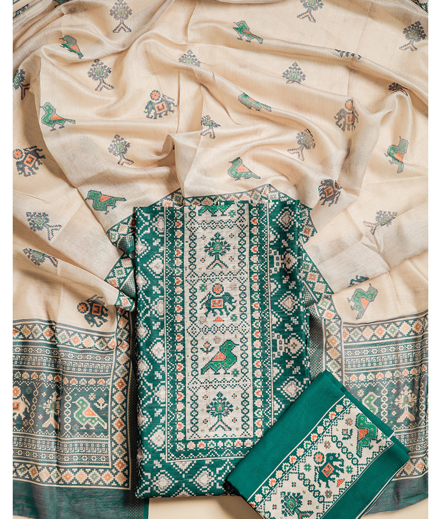 CHANDERI SUIT SET