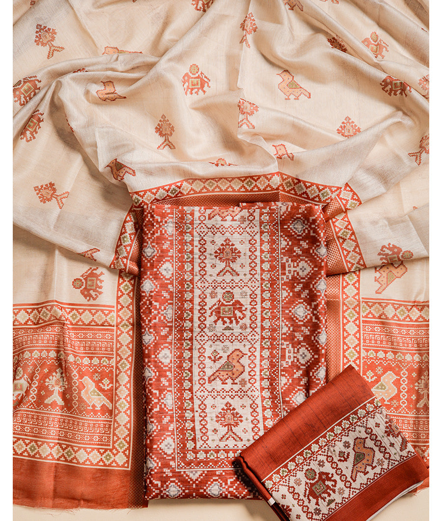 CHANDERI SUIT SET
