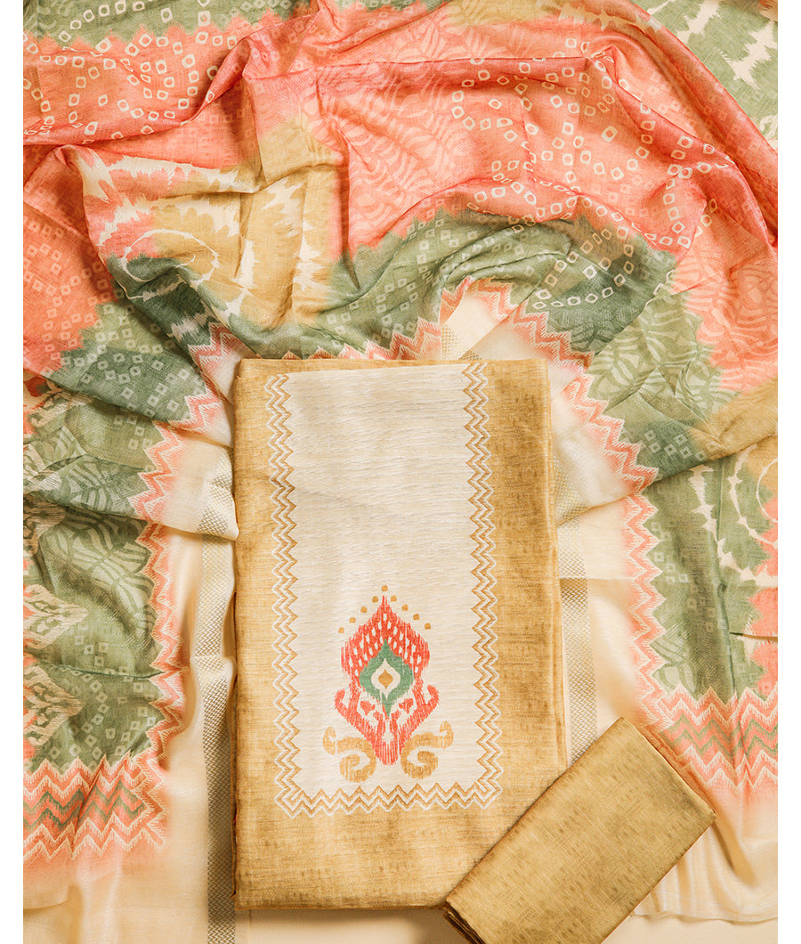 CHANDERI SUIT SET