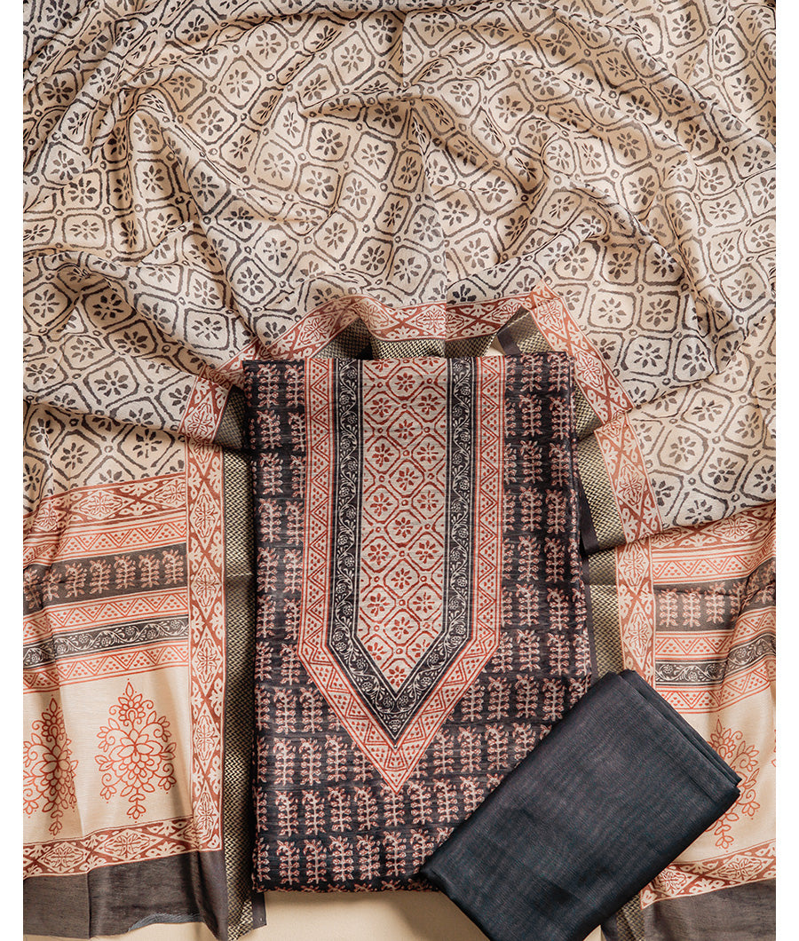 CHANDERI SUIT SET