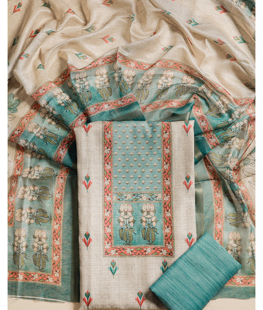 CHANDERI SUIT SET
