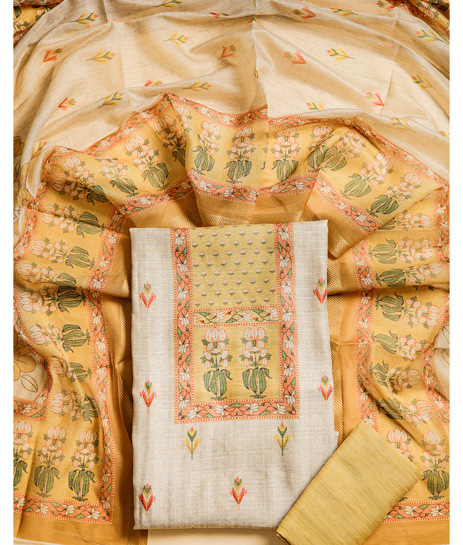 CHANDERI SUIT SET