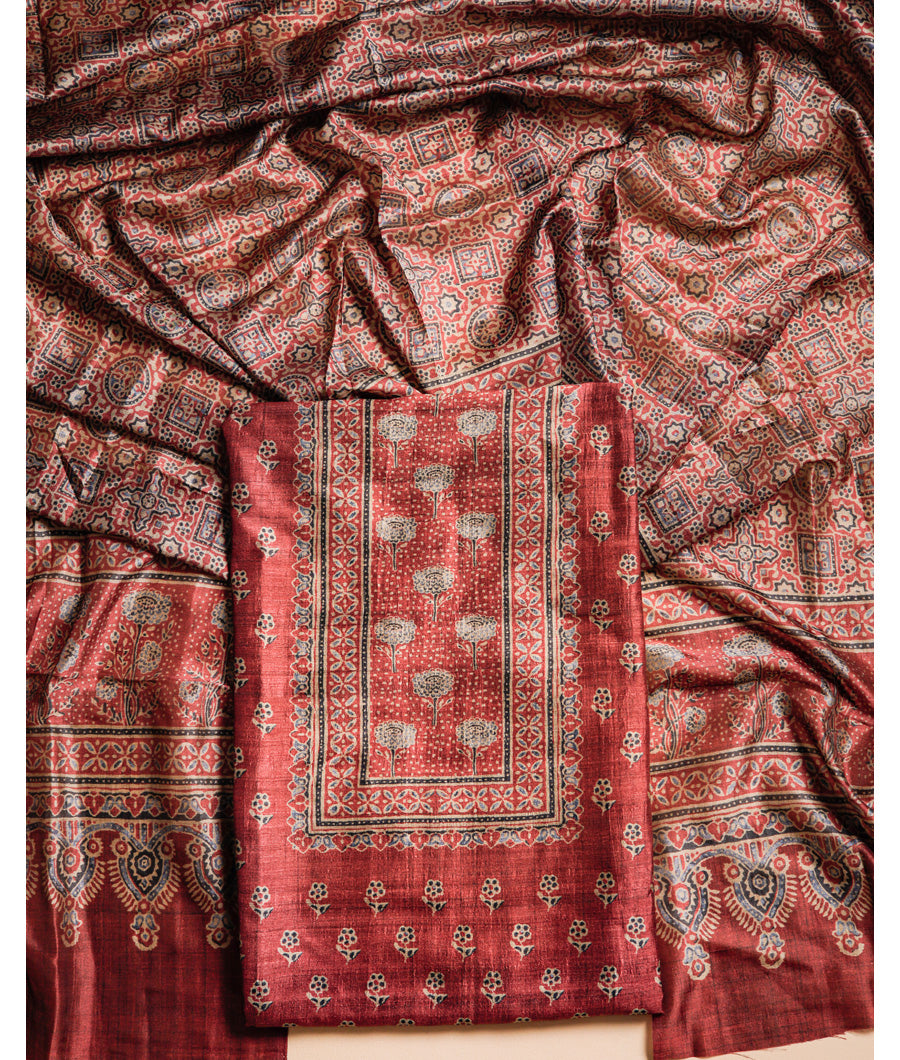 RAW SILK SUIT SET