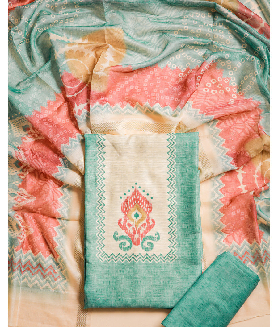 CHANDERI SUIT SET