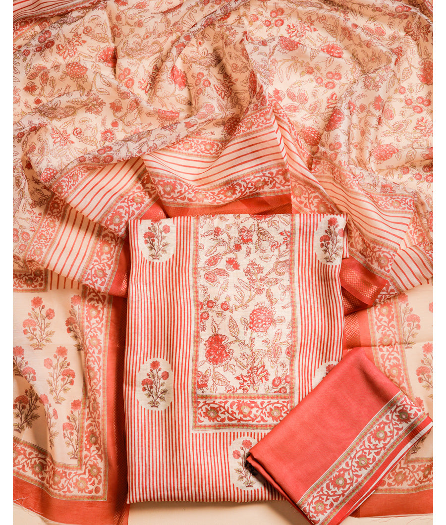 CHANDERI SUIT SET