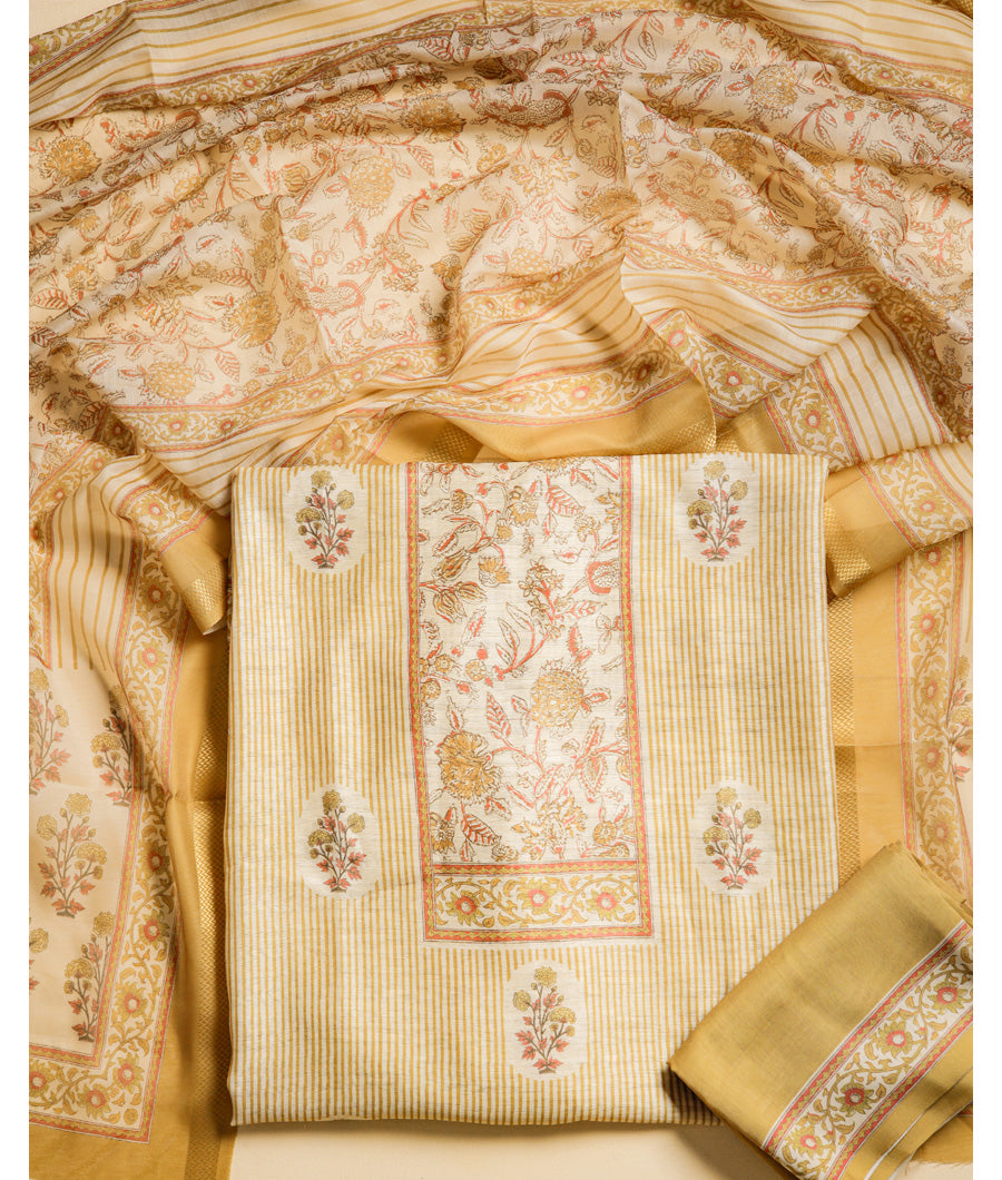 CHANDERI SUIT SET