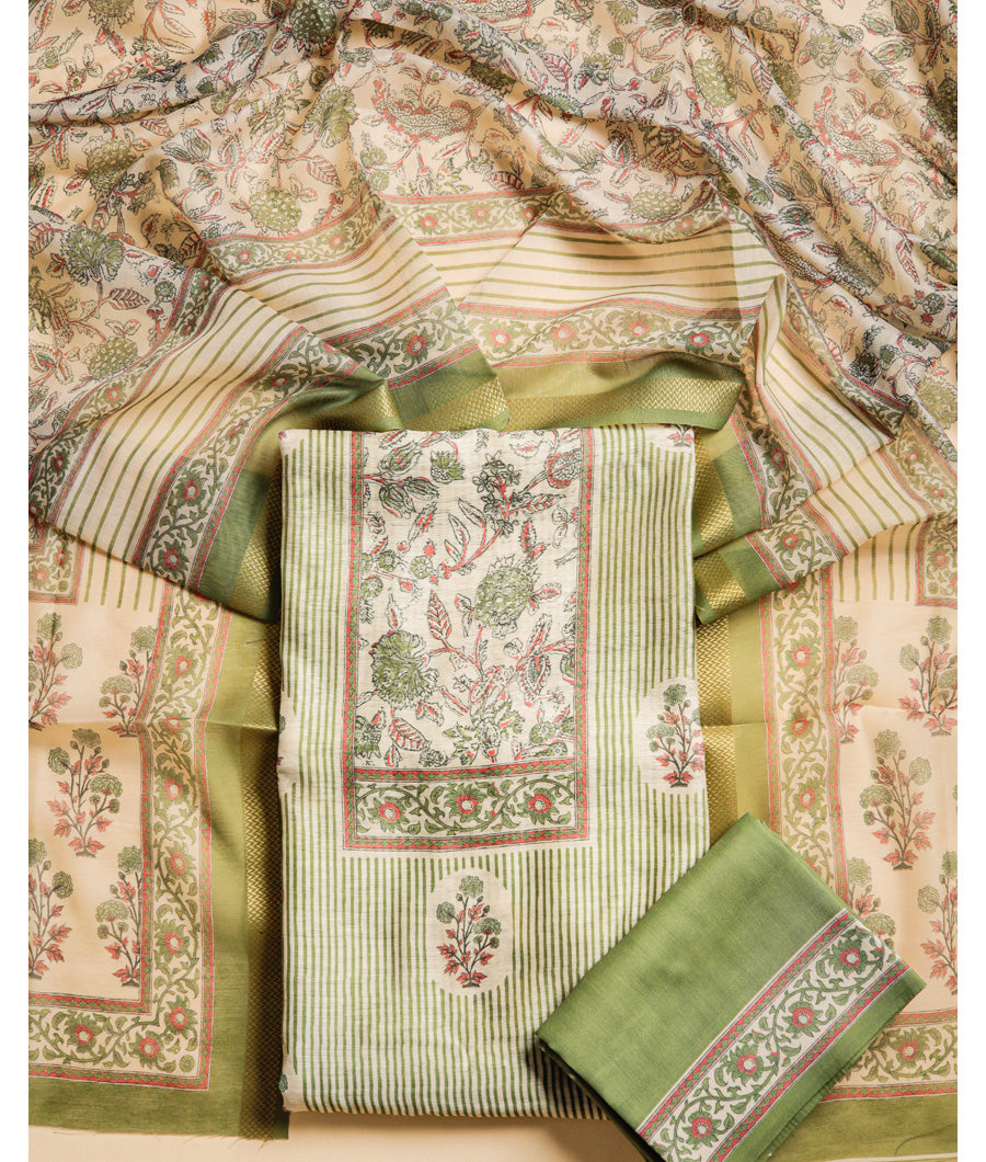 CHANDERI SUIT SET