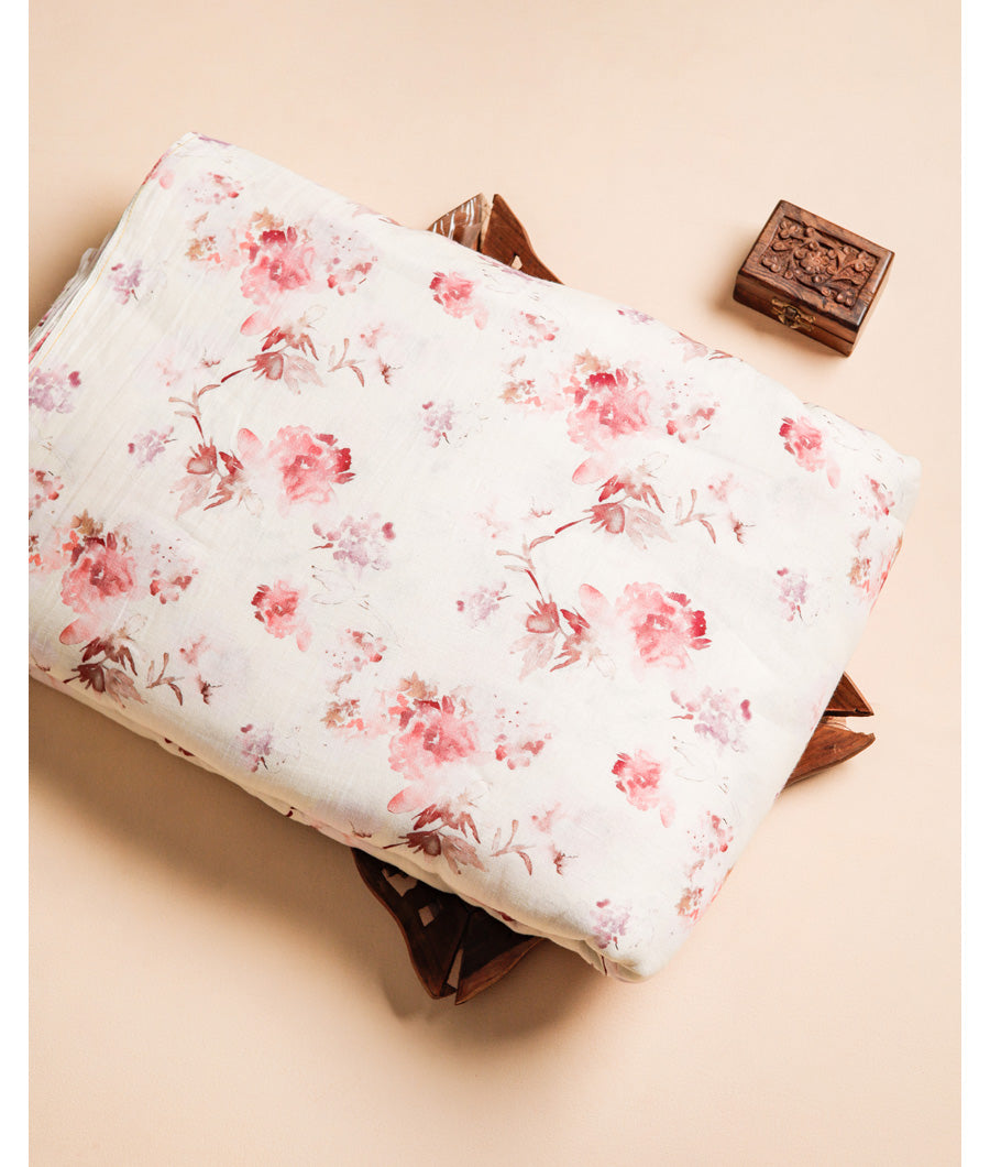 PURE LINEN PRINTED FABRIC
