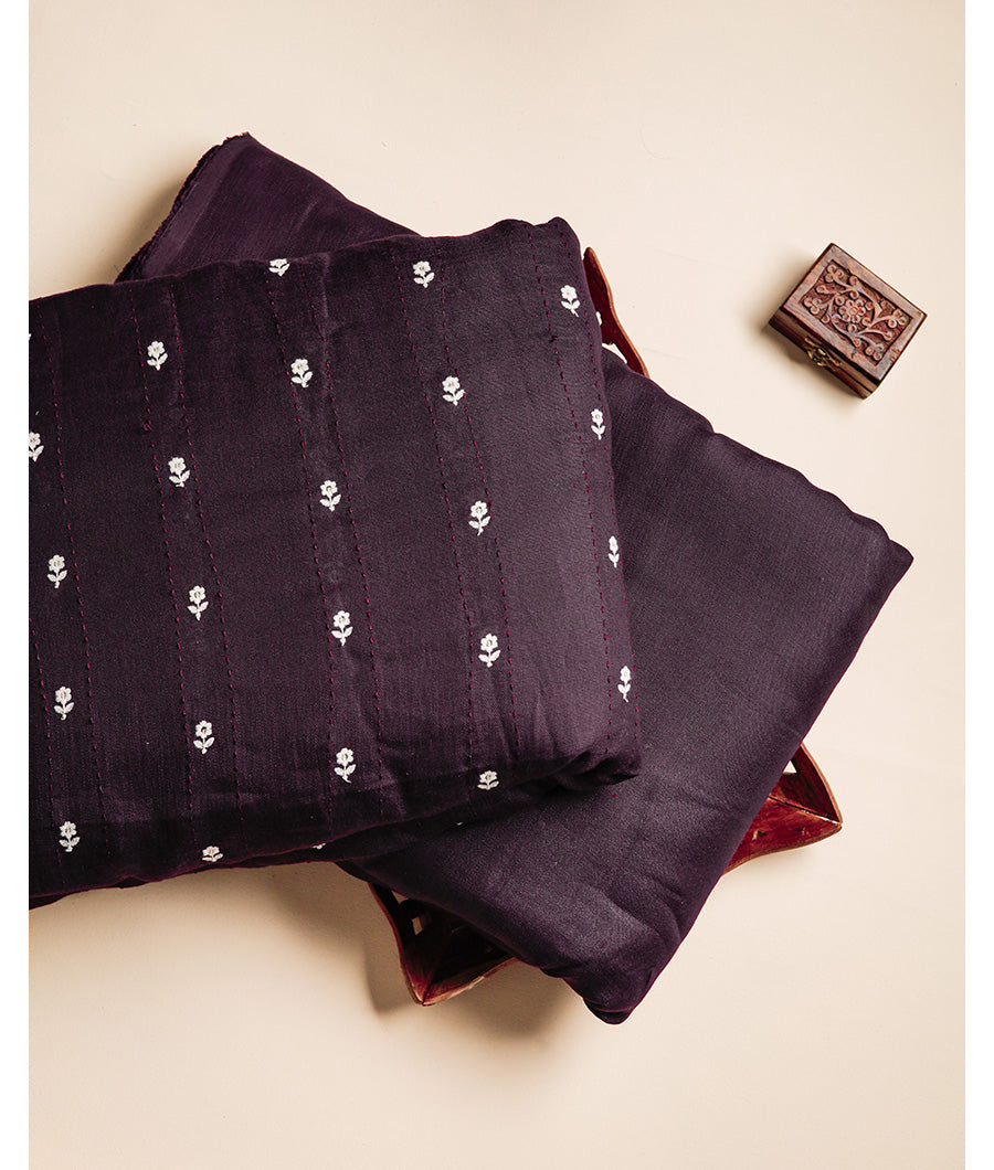 SEMI LINEN EMBROIDERED & PLAIN FABRICS
