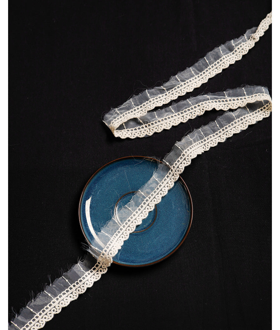 PREMIUM EMBROIDERED ORGANZA LACE TRIM