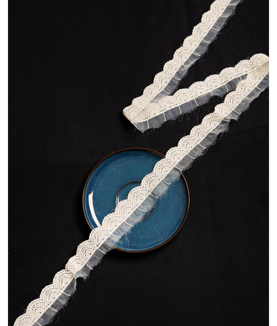 PREMIUM EMBROIDERED ORGANZA LACE TRIM