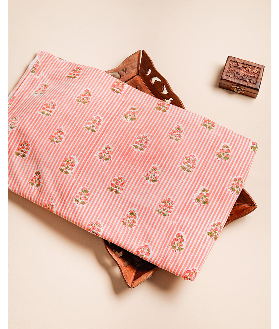 COTTON HANDBLOCK PRINTED FABRIC