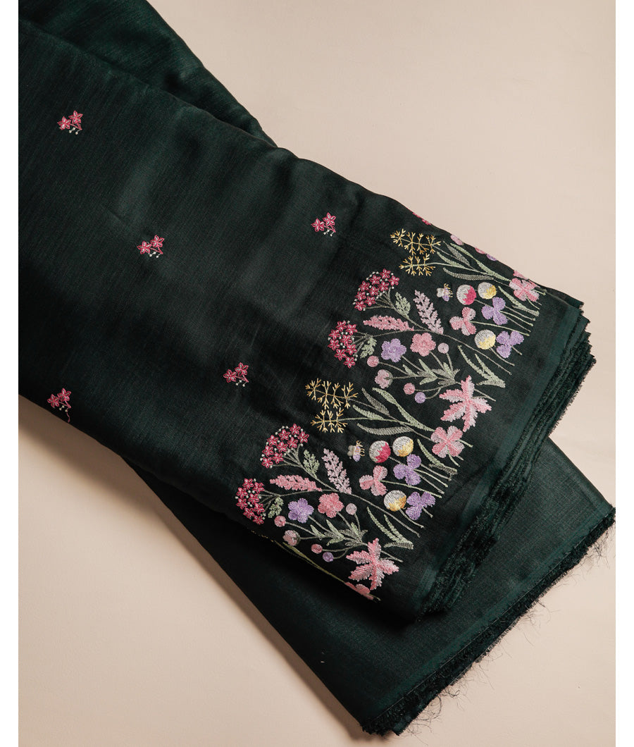 SEMI LINEN EMBROIDERED & PLAIN FABRICS