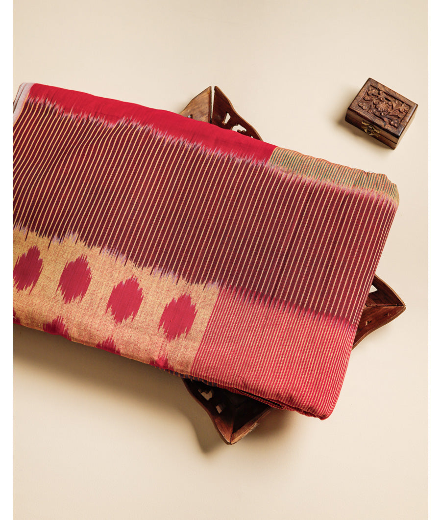 UZBEKISTAN COTTON HANDLOOM IKAT FABRIC