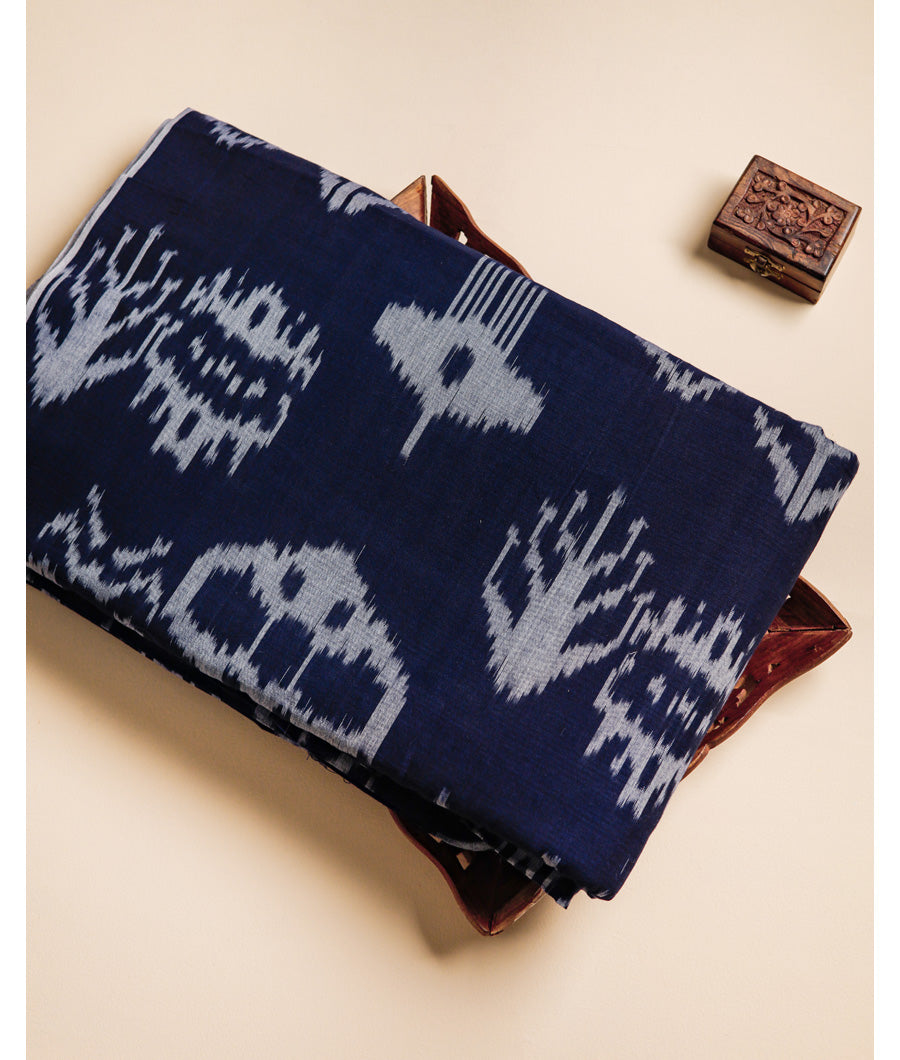 UZBEKISTAN COTTON HANDLOOM IKAT FABRIC
