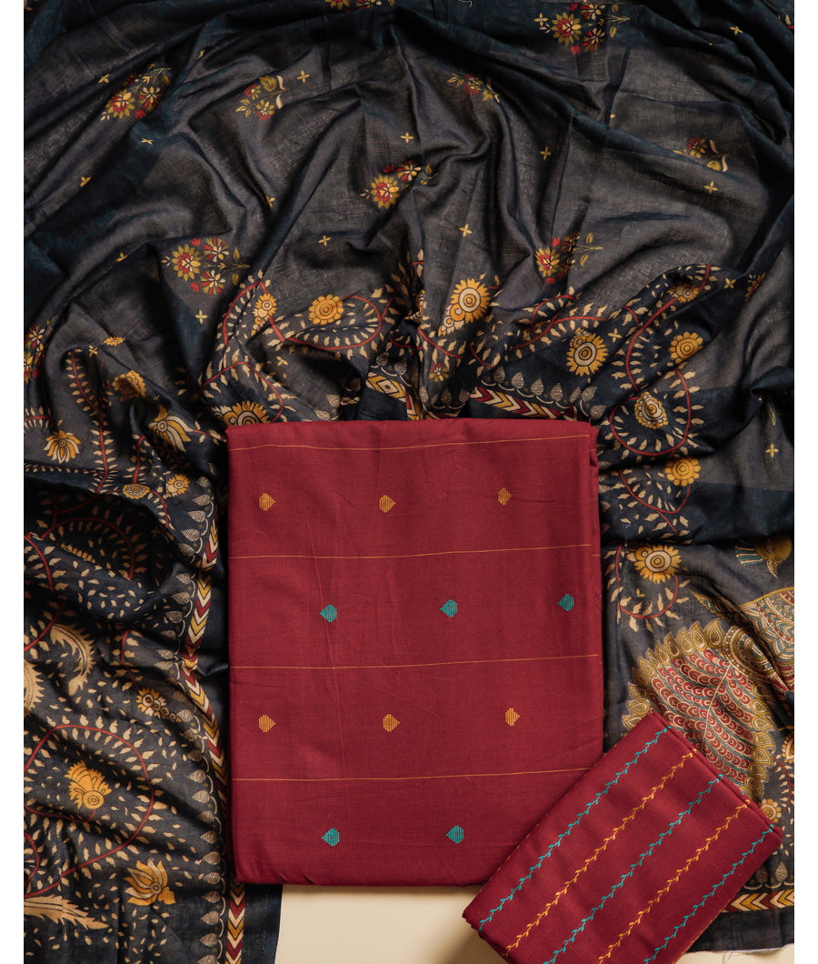 PURE COTTON WOVEN SUIT SET