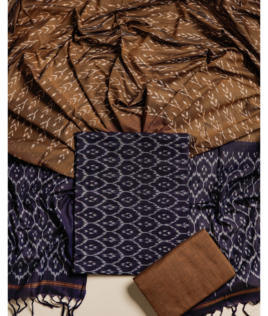 MERCERIZED COTTON WOVEN IKAT SUIT SET
