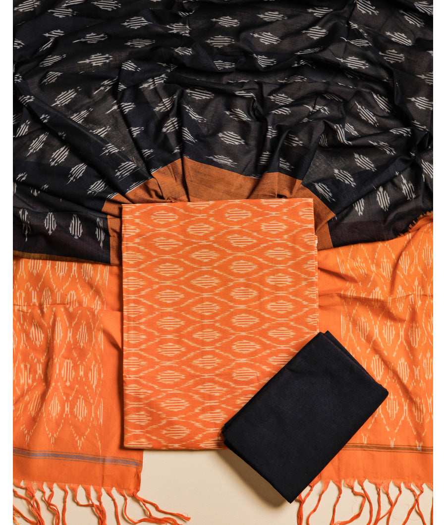 MERCERIZED COTTON WOVEN IKAT SUIT SET