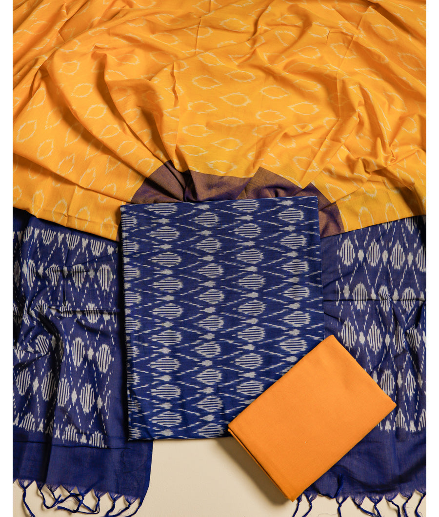 MERCERIZED COTTON WOVEN IKAT SUIT SET