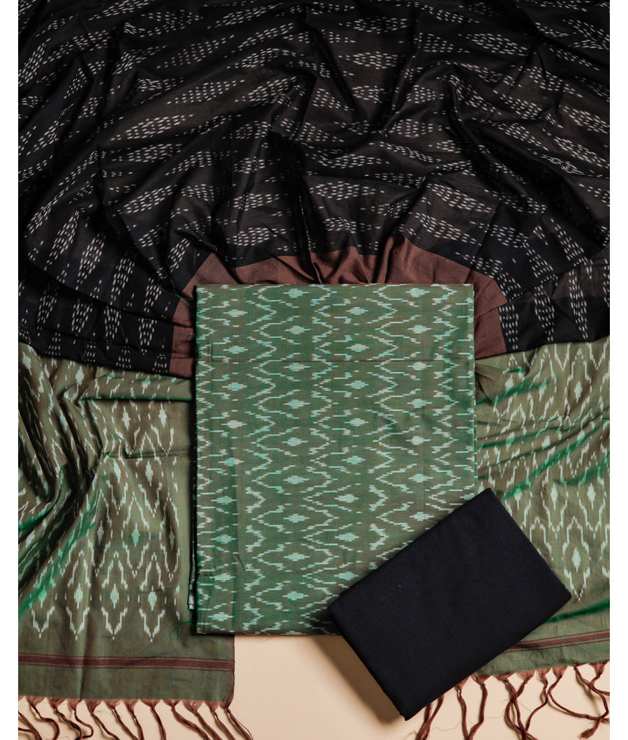 MERCERIZED COTTON WOVEN IKAT SUIT SET
