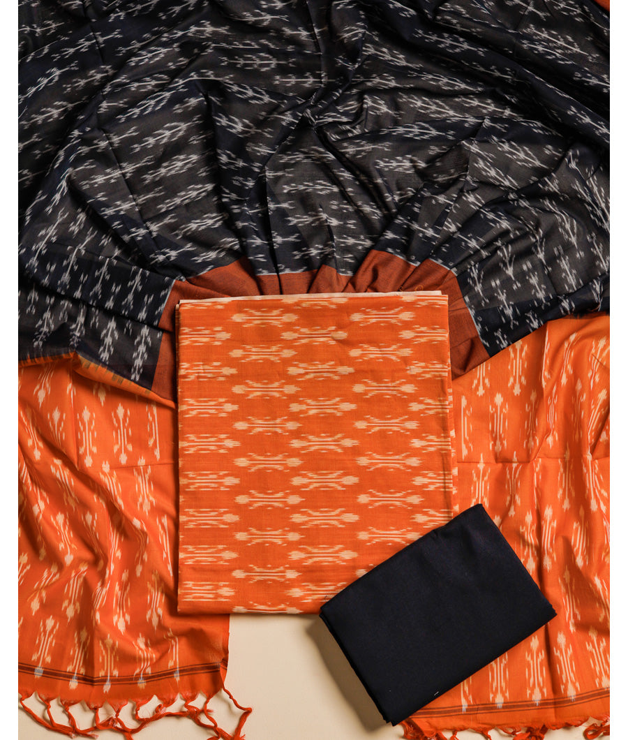 MERCERIZED COTTON WOVEN IKAT SUIT SET