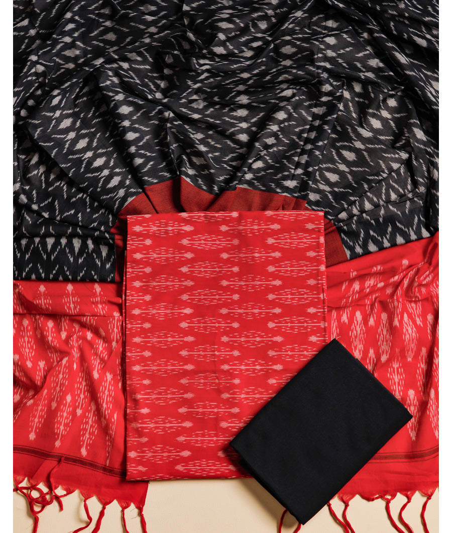 MERCERIZED COTTON WOVEN IKAT SUIT SET