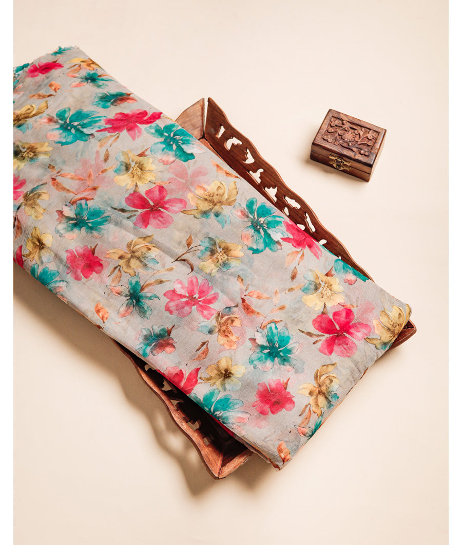 PURE CHIFFON PRINTED FABRIC