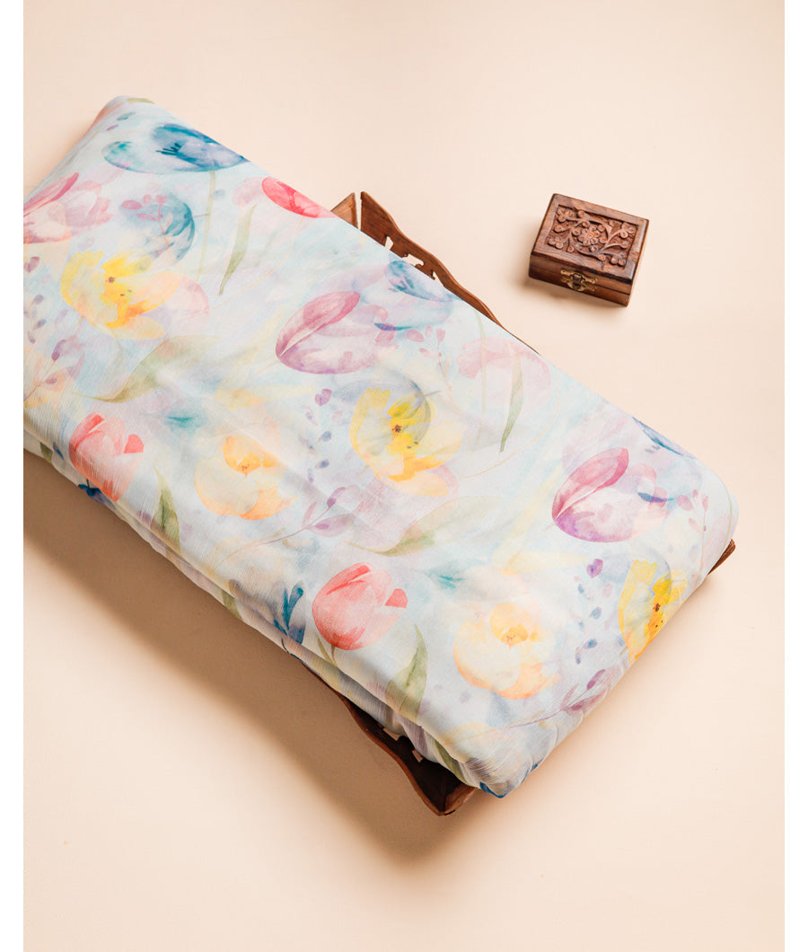 PURE CHIFFON PRINTED FABRIC