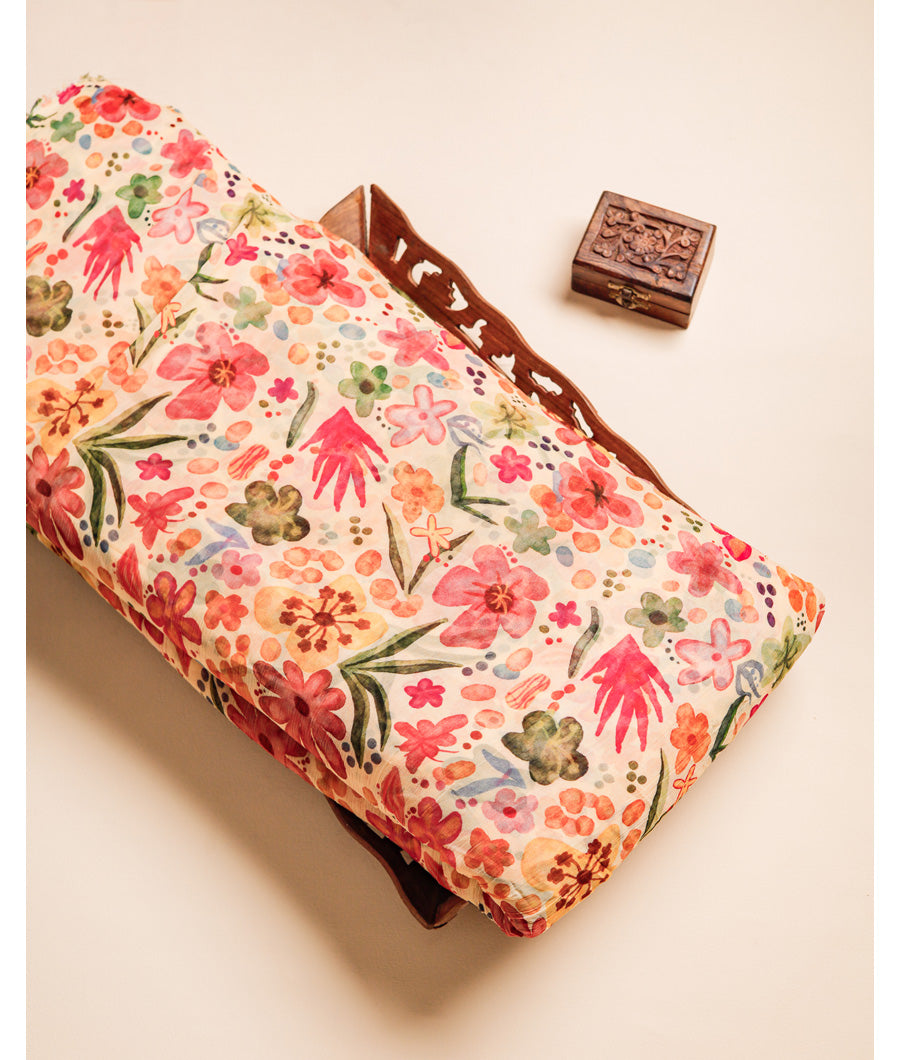 PURE CHIFFON PRINTED FABRIC