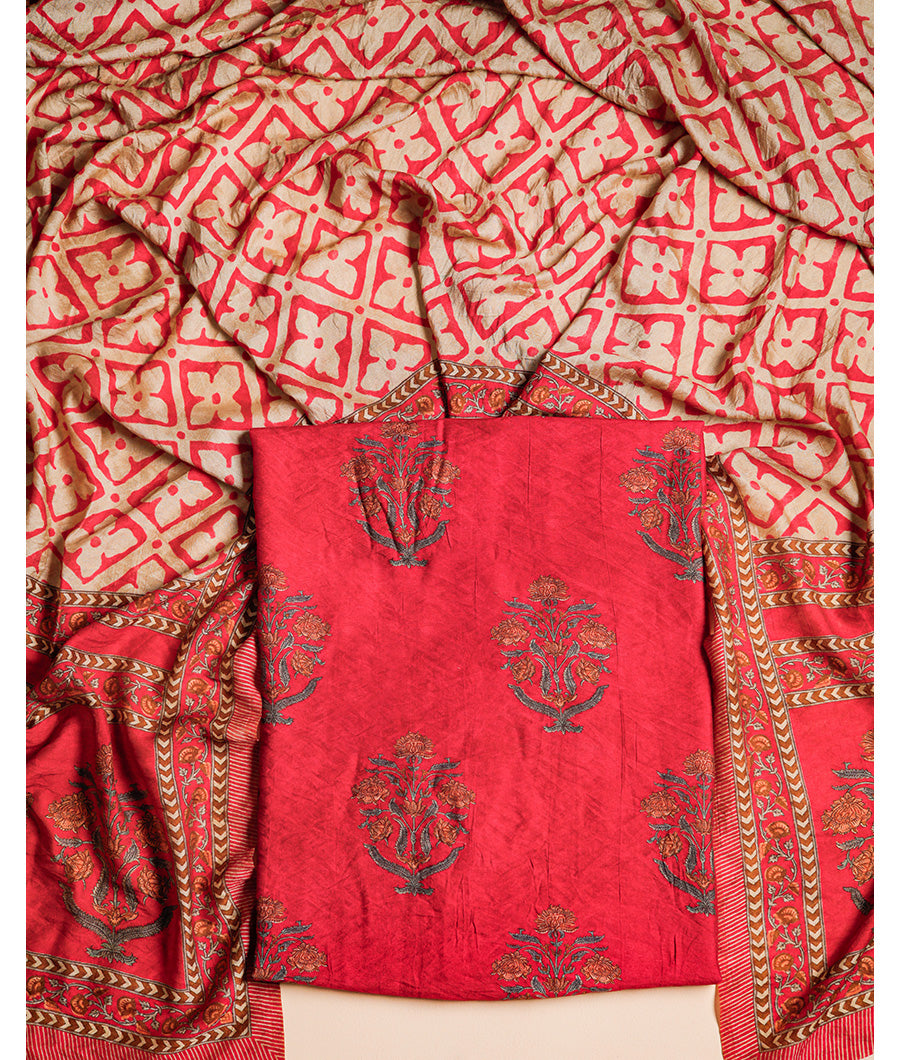 MOGRA CHANDERI 2 PIECE SET