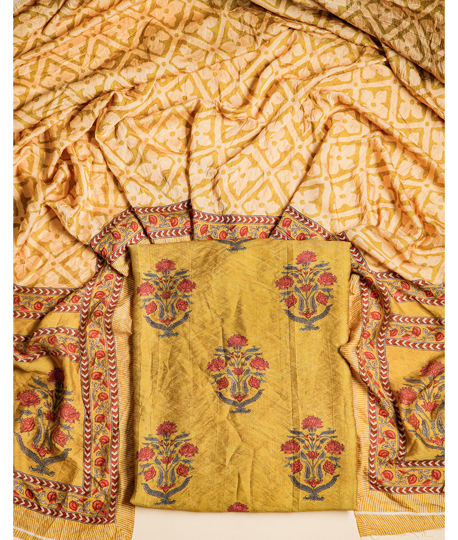 MOGRA CHANDERI 2 PIECE SET