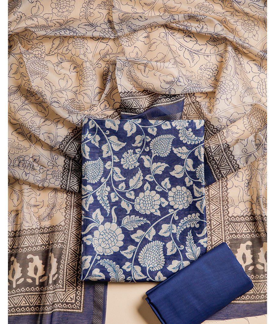 CHANDERI PRINTED SUIT SET