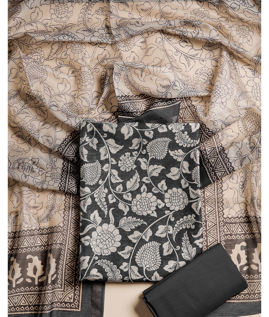 CHANDERI PRINTED SUIT SET