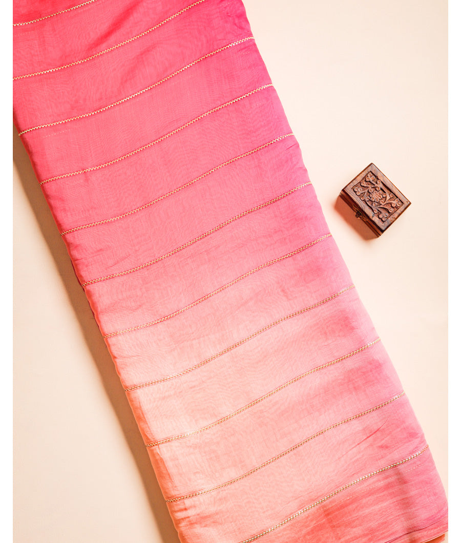 PURE MUL CHANDERI EMBROIDERED FABRIC