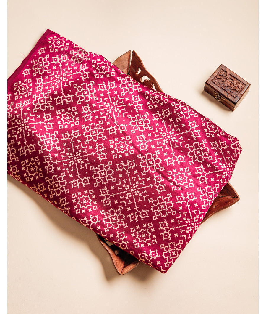 MASHRU SILK PRINTED FABRIC