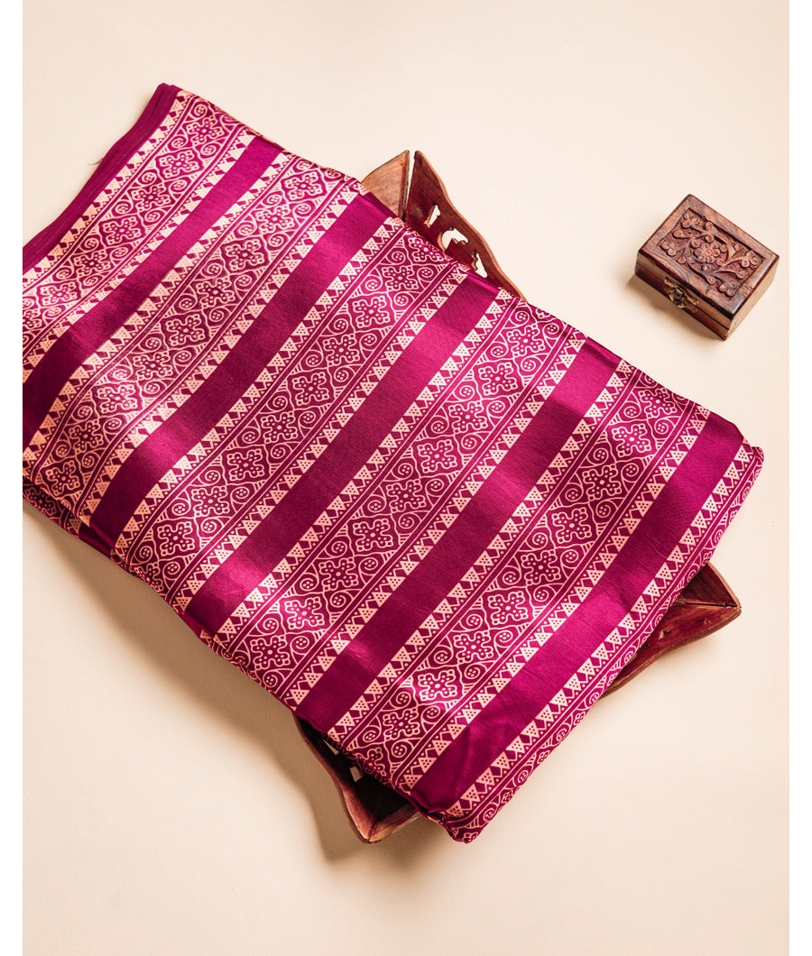 MASHRU SILK PRINTED FABRIC
