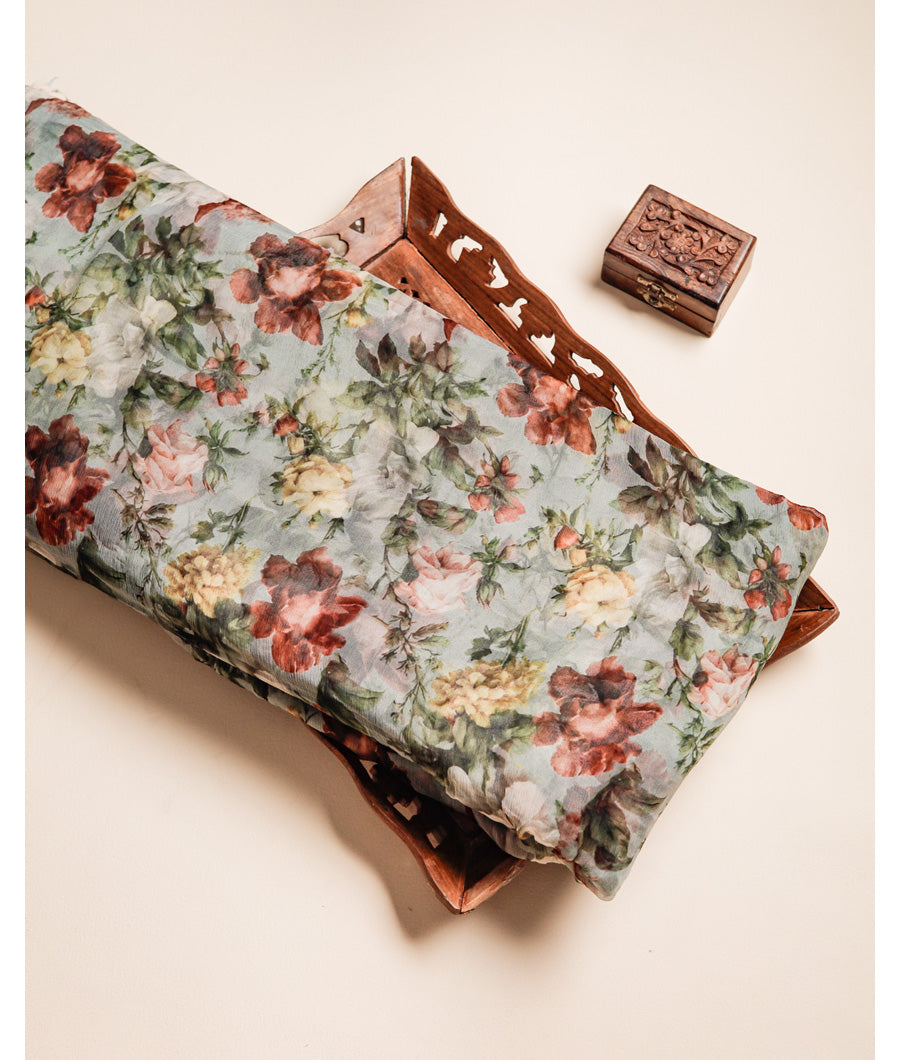 PURE CHIFFON PRINTED FABRIC