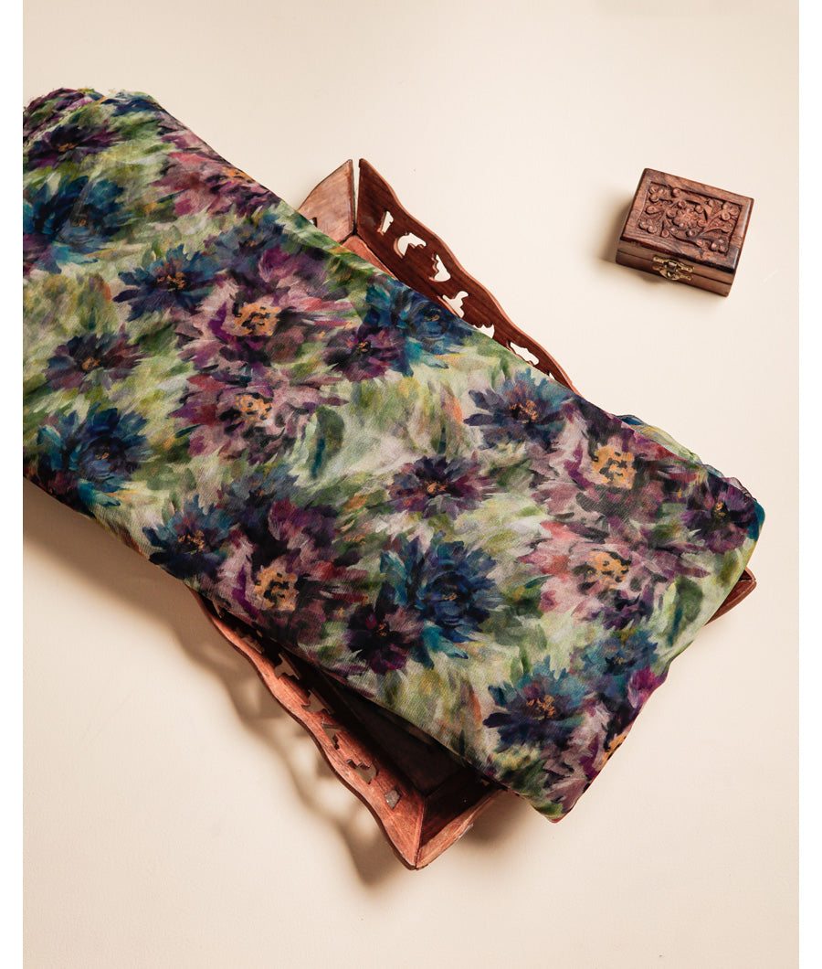 PURE CHIFFON PRINTED FABRIC