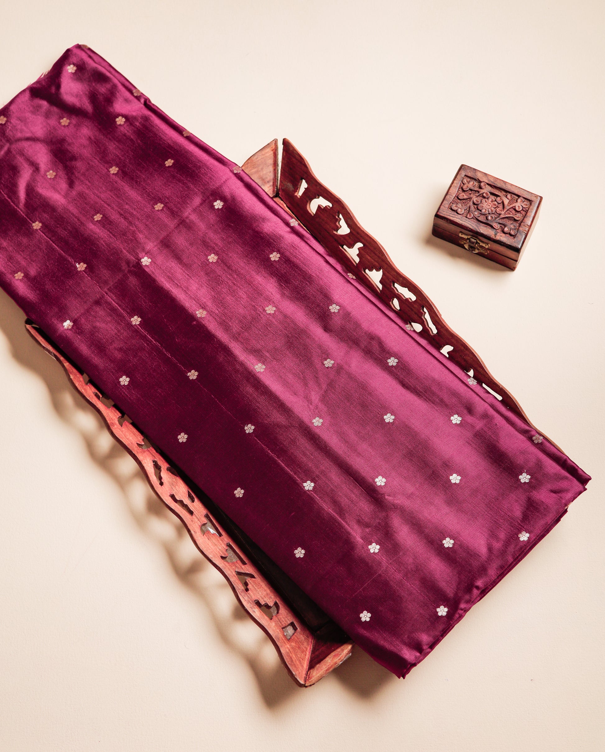 PURE BANARASI POONA SILK BUTTA FABRIC