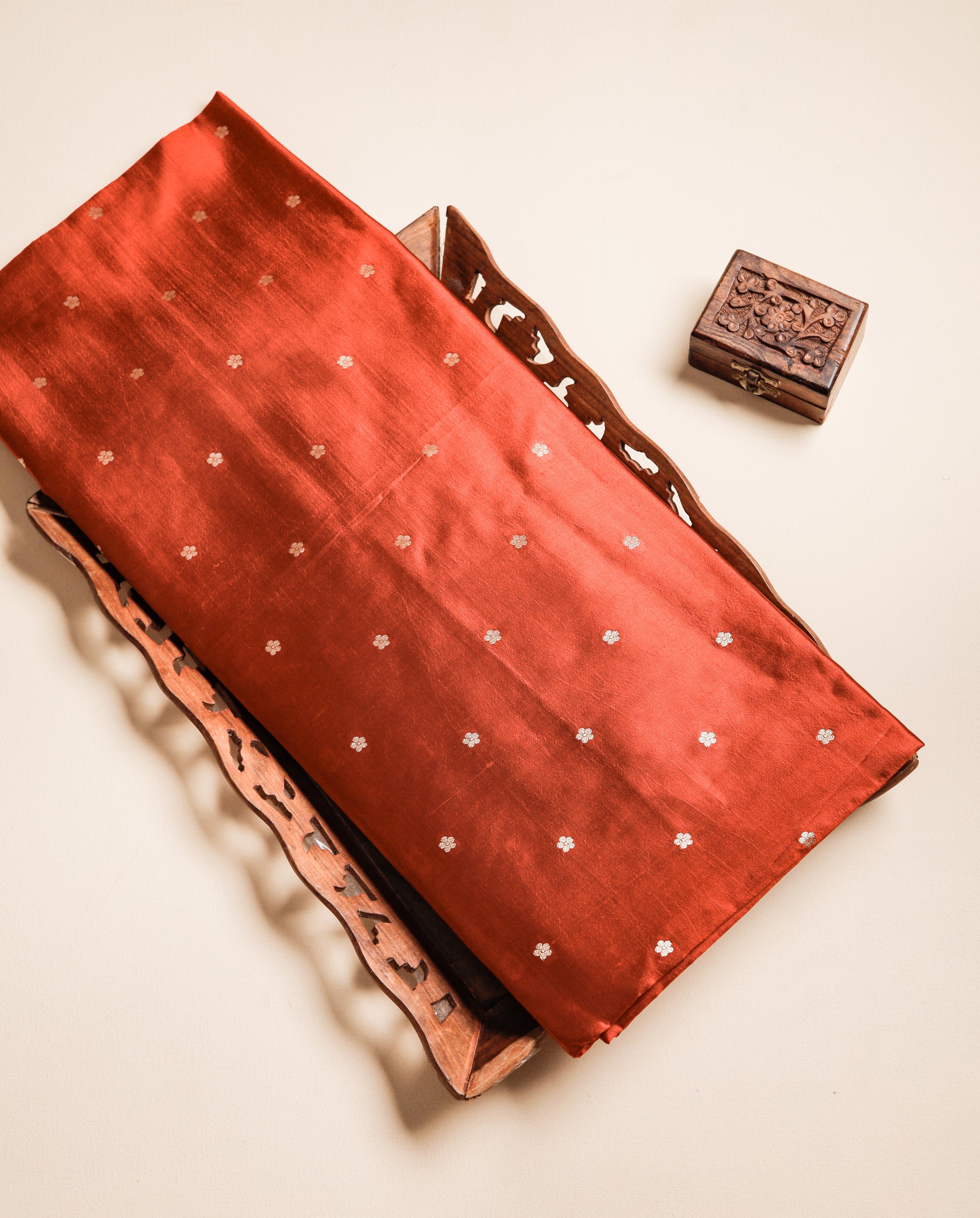 PURE BANARASI POONA SILK BUTTA FABRIC