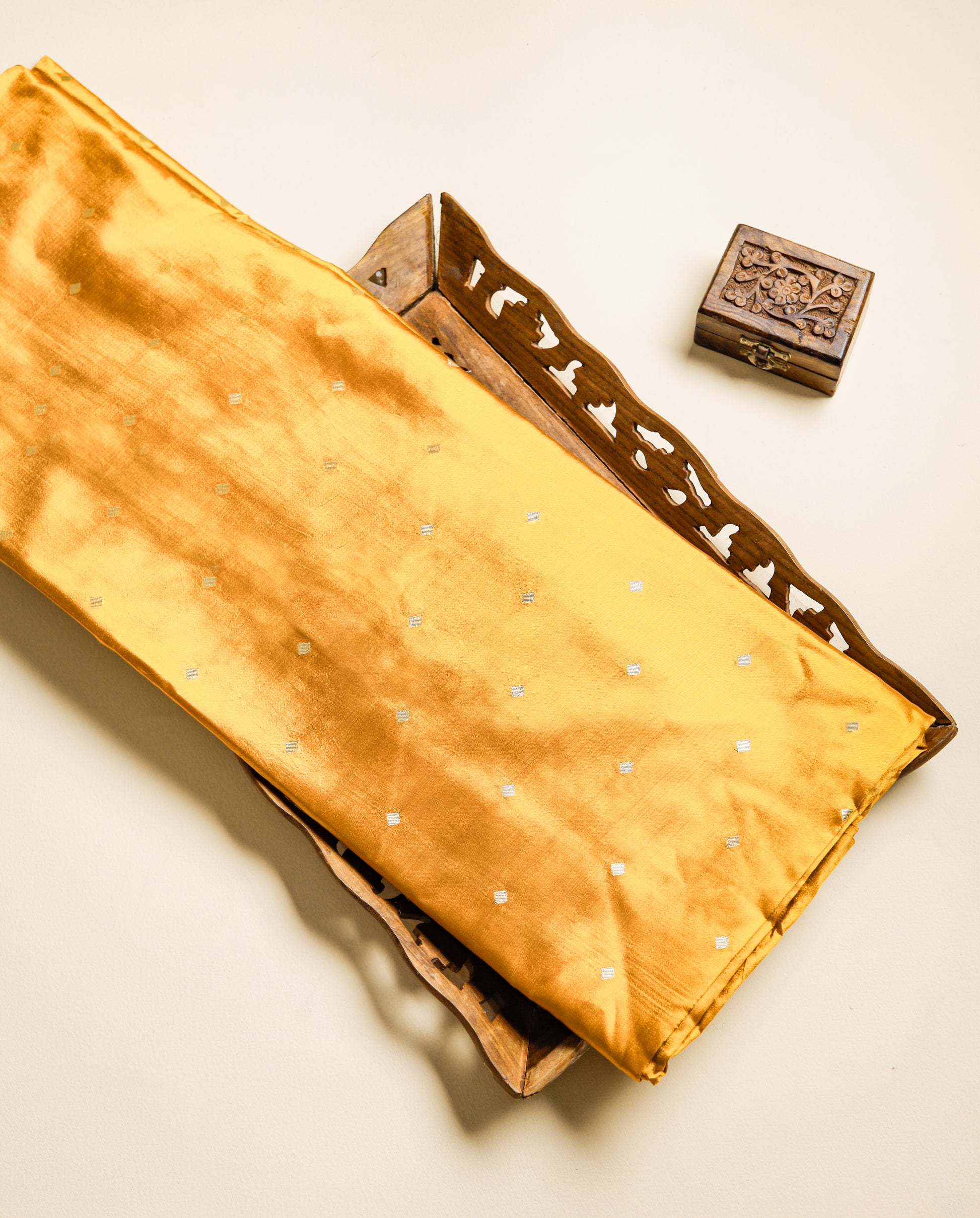 PURE BANARASI POONA SILK BUTTA FABRIC