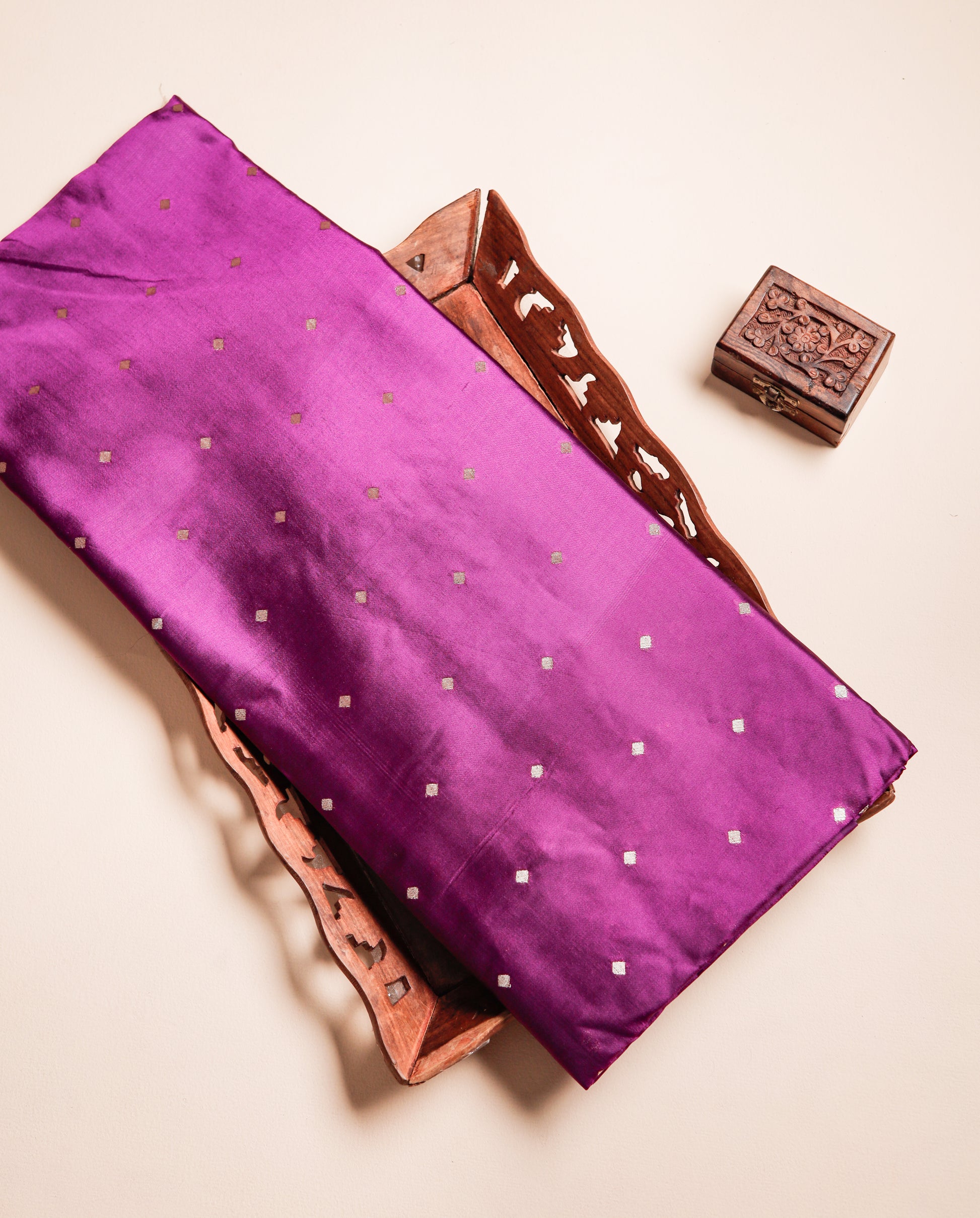 PURE BANARASI POONA SILK BUTTA FABRIC