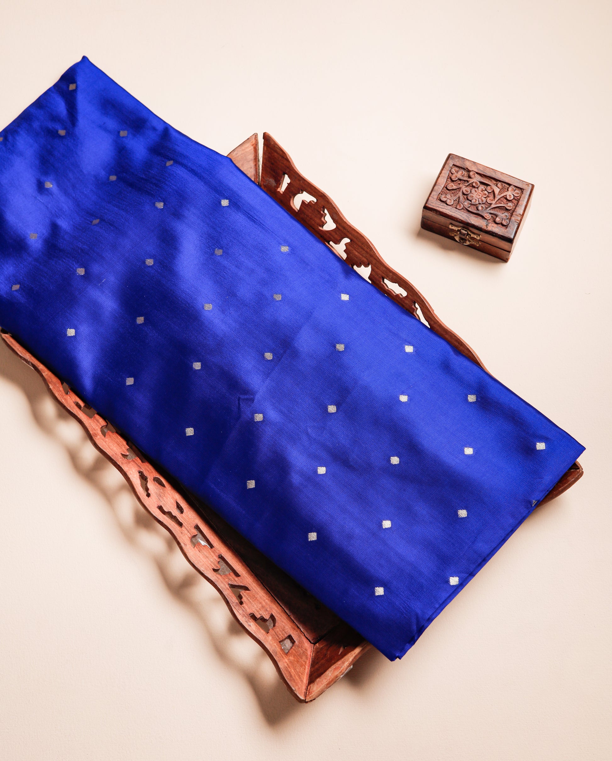PURE BANARASI POONA SILK BUTTA FABRIC
