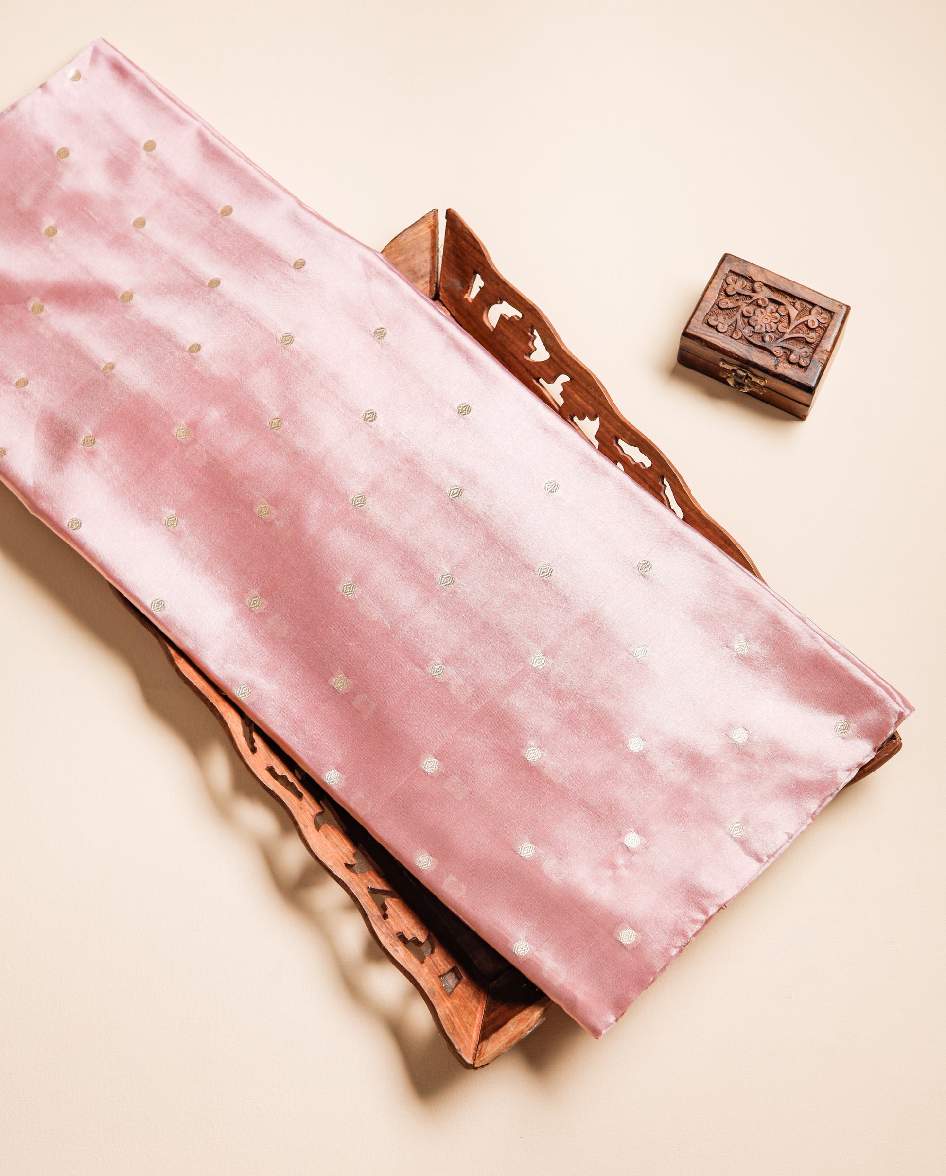 PURE BANARASI POONA SILK BUTTA FABRIC