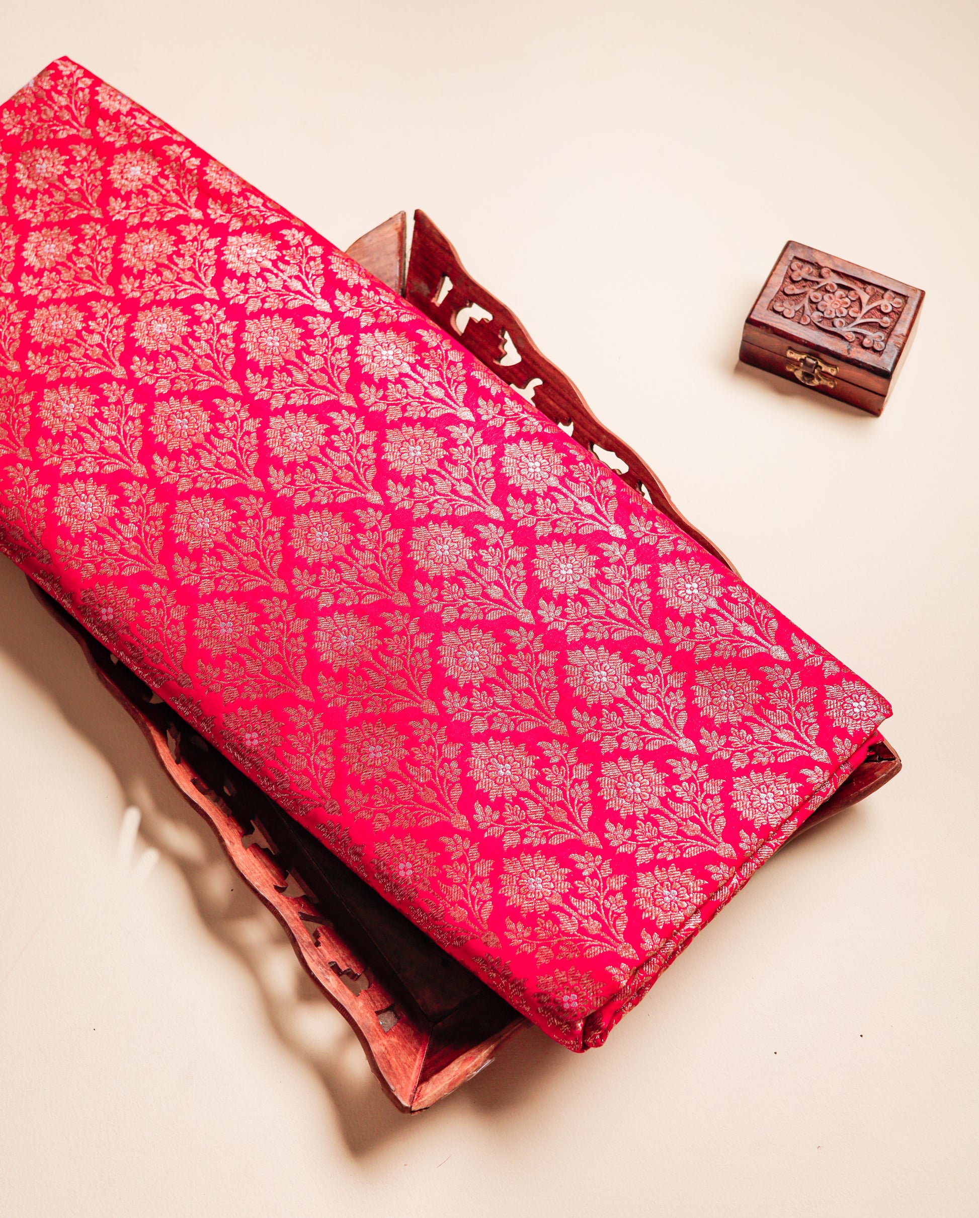 PURE BANARASI BROCADE SILK FABRIC