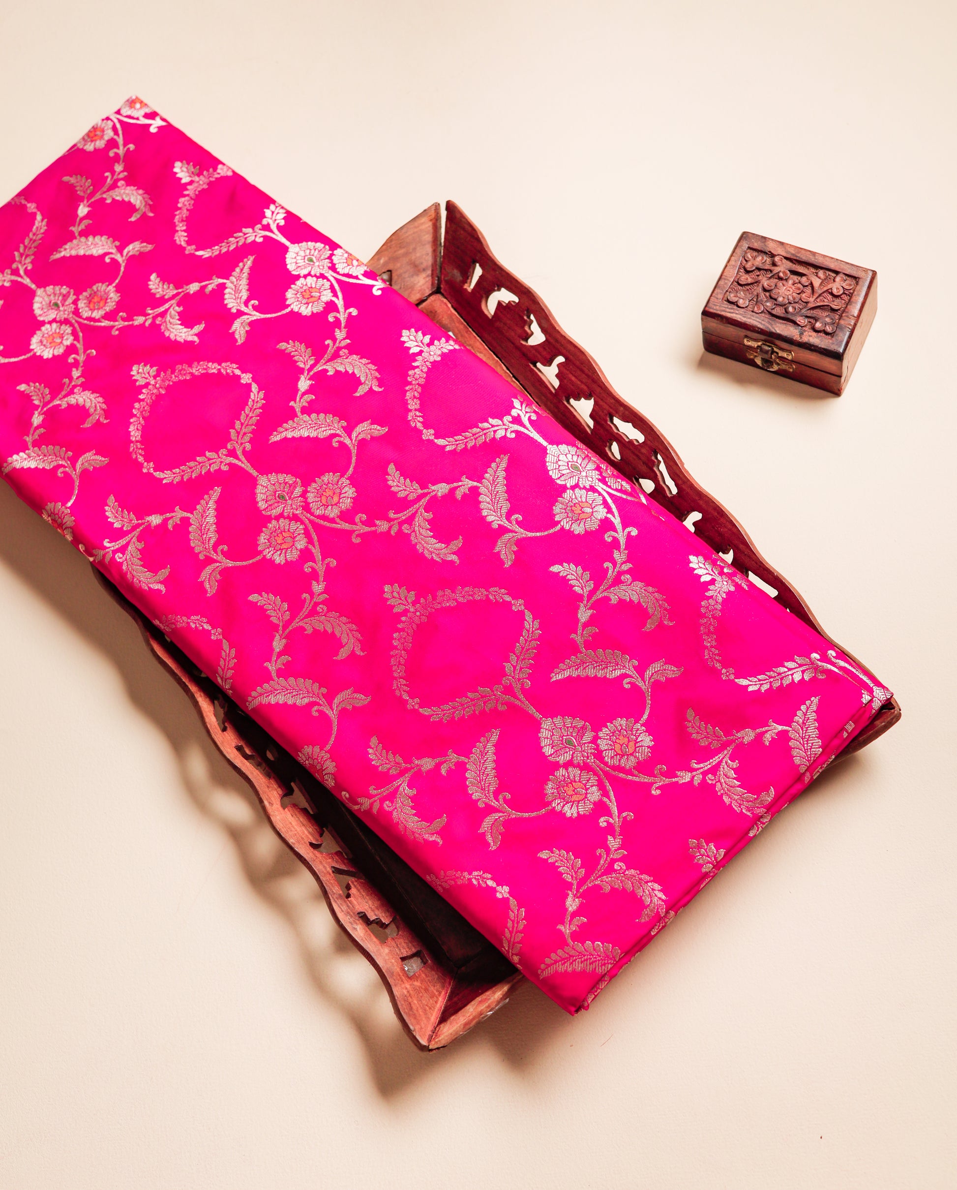 PURE BANARASI BROCADE SILK FABRIC