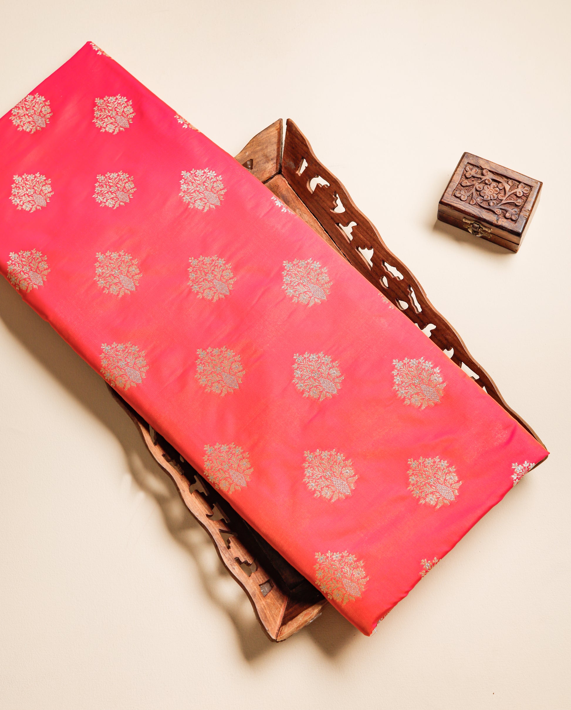 PURE BANARASI BROCADE SILK FABRIC