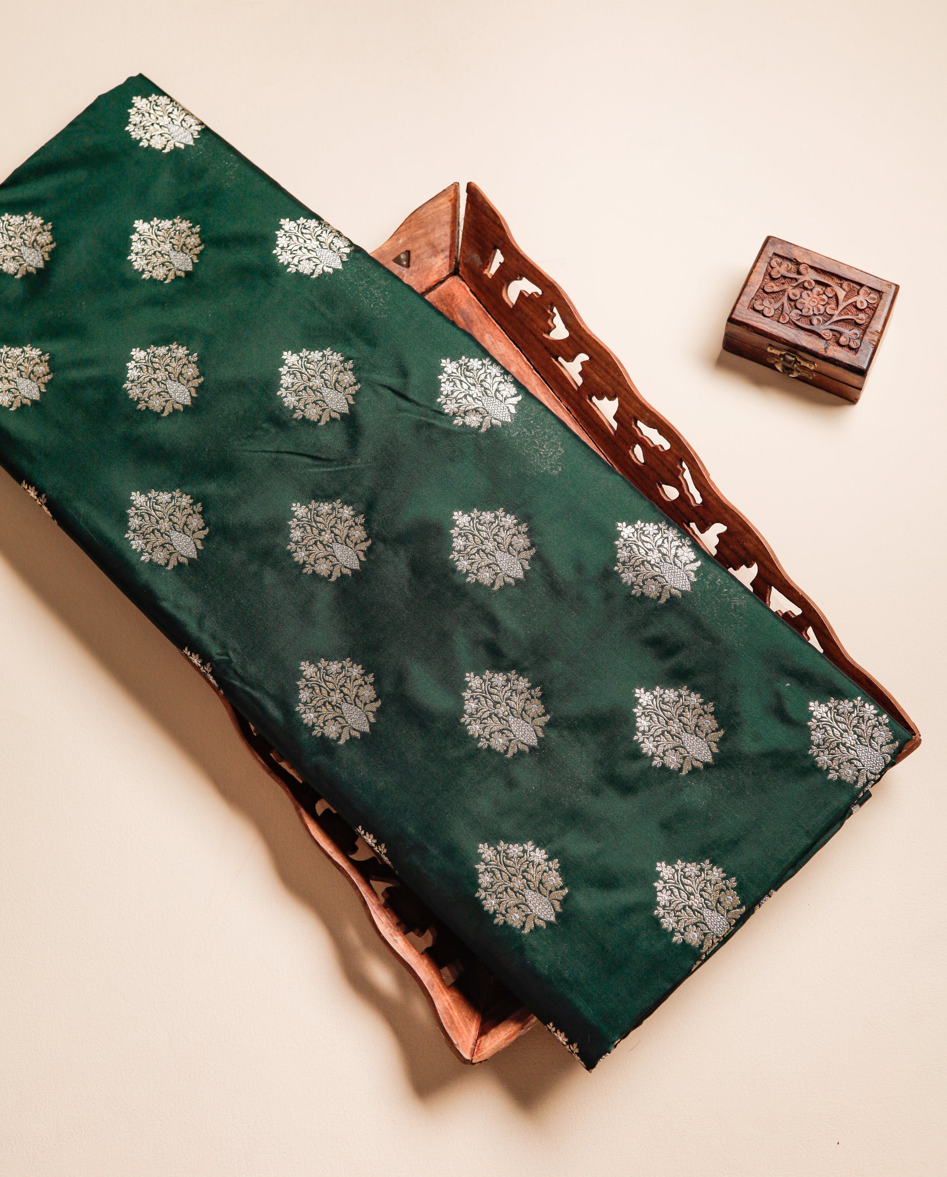 PURE BANARASI BROCADE SILK FABRIC