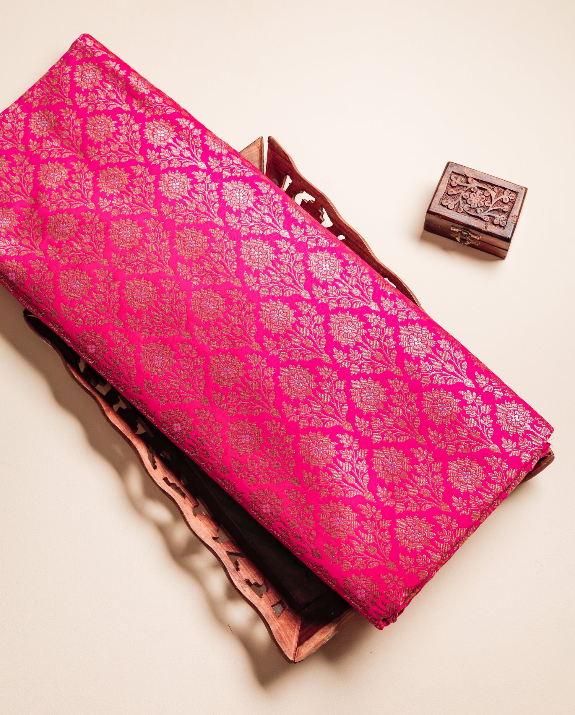 PURE BANARASI BROCADE SILK FABRIC