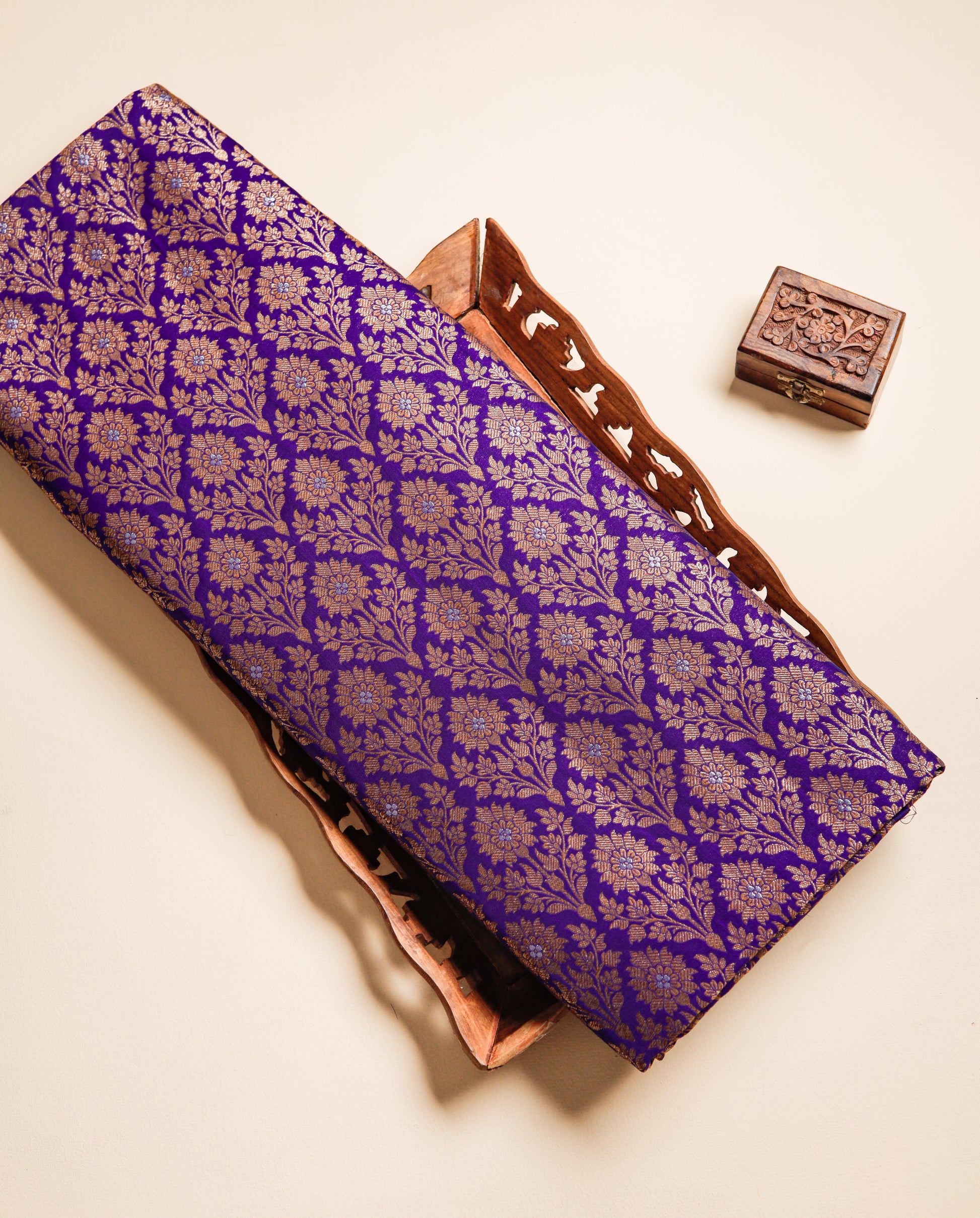 PURE BANARASI BROCADE SILK FABRIC